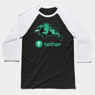 tether coin Crypto coin Crytopcurrency Baseball T-Shirt